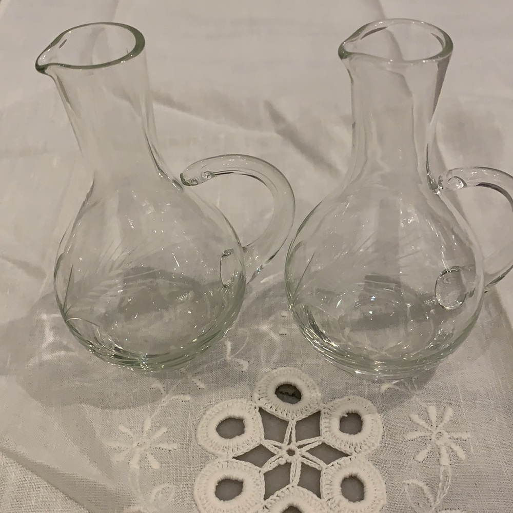 Vintage Olive Oil & Vinegar Cruets - Picture 2 of 12